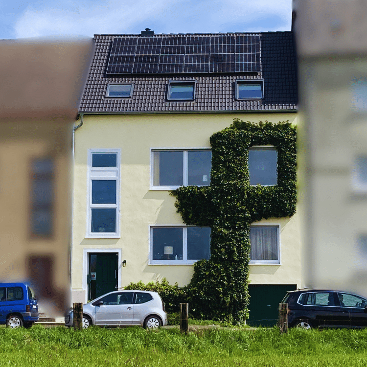 Ferienwohnung Maximilianpark Hamm - Parkplatz am Haus