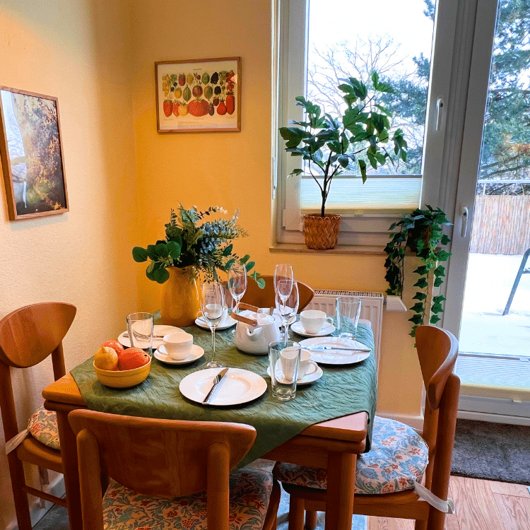 Esstisch in der Küche Fewo