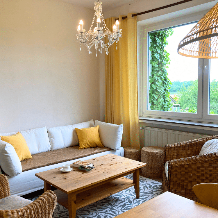 Ferienwohnung Maximilianpark Hamm - gemütliches Wohnzimmer